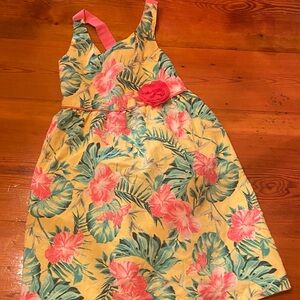 Penelope Mack Tropical Yellow and Pink Dress